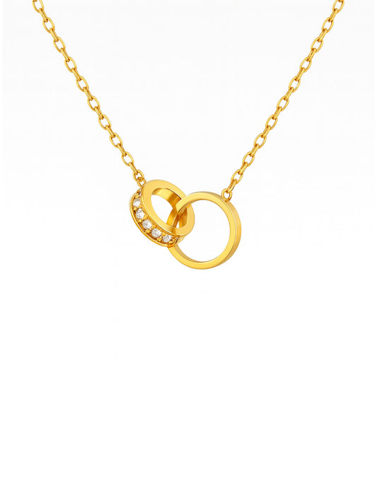 Eternal Bond Duo Ring Necklace