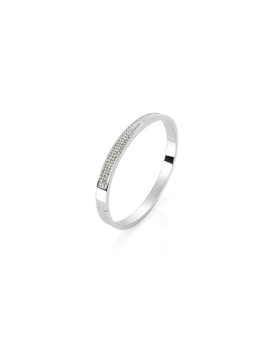 Silver Luxe Pavé Bangle
