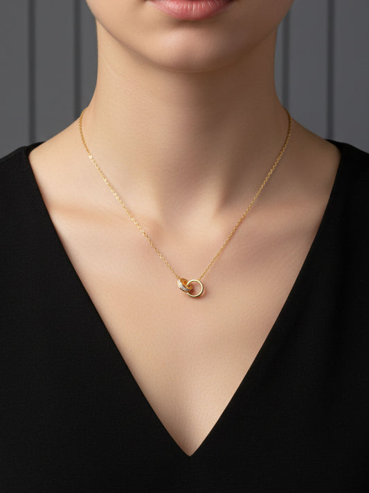 Eternal Bond Duo Ring Necklace