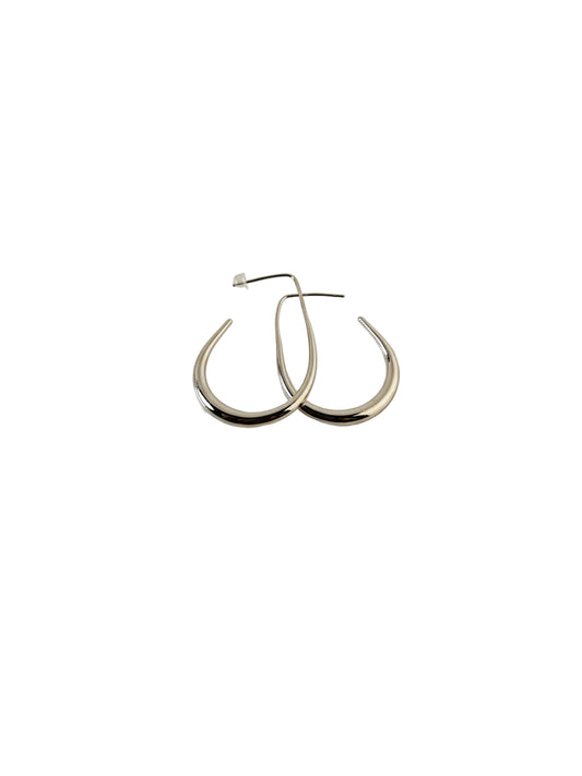 Sculpted Wave Double Hoop Earrings