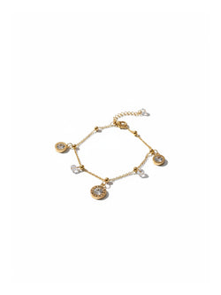 Golden Roman Charm Bracelet