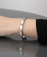Silver Clover Elegance Bangle